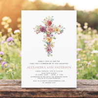 Vierge rose première communion Sainte Rose verte