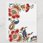 Invitation vierge rouge et bleu jacobéen (Dos)