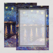 invitation vierge, van Gogh nuit étoilée (Devant / Derrière)