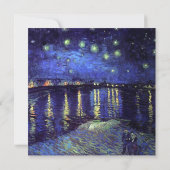 invitation vierge, van Gogh nuit étoilée (Dos)