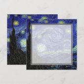 invitation vierge, van Gogh nuit étoilée (Devant / Derrière)
