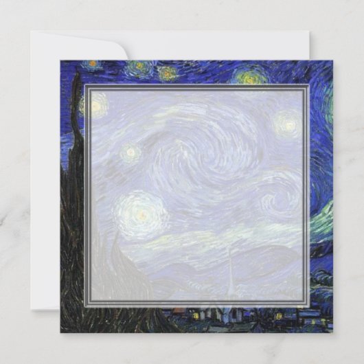 invitation vierge, van Gogh nuit étoilée (Devant)