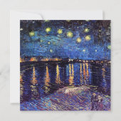 invitation vierge, van Gogh nuit étoilée (Dos)