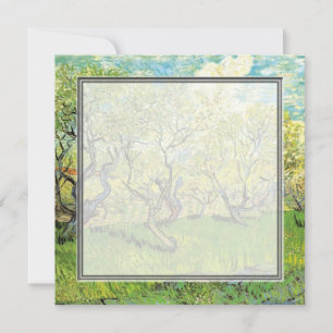 invitation vierge van Gogh Orchard à Blossom