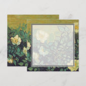 invitation vierge, van Gogh Roses sauvages (Devant / Derrière)