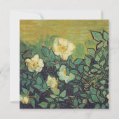 invitation vierge, van Gogh Roses sauvages (Dos)