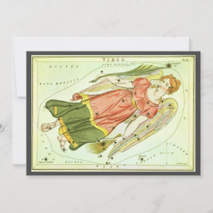 Invitation Vierge Vierge Antique Constellation Miroir d'Urani