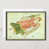 Invitation Vierge Vierge Antique Constellation Urania's Mirro (Devant / Derrière)
