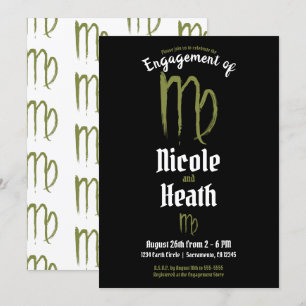 Invitation VIERGE Zodiaque Astrologie Engagement Été Automne