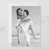 Invitation vietnamienne anglaise Design moderne (Dos)