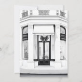 Invitation Vieux argent Esthétique Noir et Blanc Bachelorette (Dos)