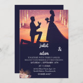 Invitation Vieux boho rustique moderne élégant Twilight Maria (Devant / Derrière)