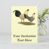 Invitation Vieux Boutons à la crème anglaise (Debout devant)