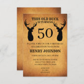 Invitation Vieux Buck 50e fête d'anniversaire (Devant / Derrière)