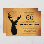 Invitation Vieux Buck 60e fête d'anniversaire (Devant / Derrière)