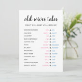 Invitation Vieux contes de femmes - Baby shower de révélation (Debout devant)