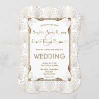 Vieux Hollywood Grand Gatsby mariage blanc Invitat