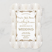 Vieux Hollywood Grand Gatsby mariage blanc Invitat