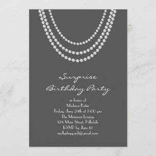Invitation Vieux Hollywood Surprise fête d'anniversaire Invit