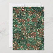 Invitation Vieux Noël Vintage traditionnel (Dos)