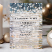 Invitation Vieux Pin Bois Éclairage Fête de Noël Russe