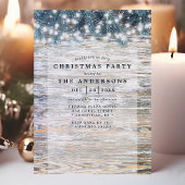 Invitation Vieux Pin Bois Éclairage Fête de Noël Russe