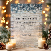 Invitation Vieux Pin Bois Éclairage Fête de Noël Russe