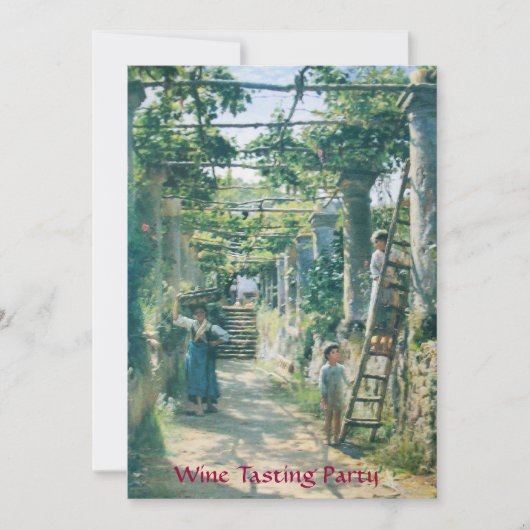 INVITATION VIEUX VIGNOBLE DE RAISIN  FÊTE DE DÉGUSTATION DE V (Devant)