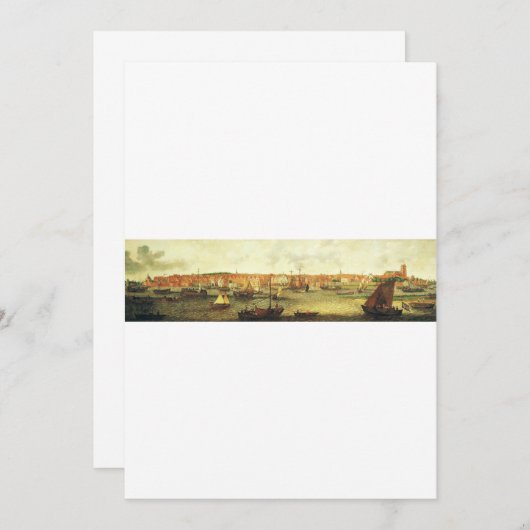 Invitation View of Dordrecht from the North by Adam Willaerts (Devant / Derrière)