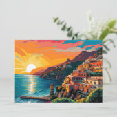 Invitation View of the Amalfi coast Italy (Debout devant)