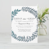 Invitation Vigne bleu acier | Groupe d'engagement de l'aquare (Debout devant)