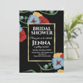 Invitation Vigne florale botanique fausse mexicaine pour mari (Debout devant)