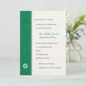 Invitation Vignes d'entreprise vertes (Debout devant)