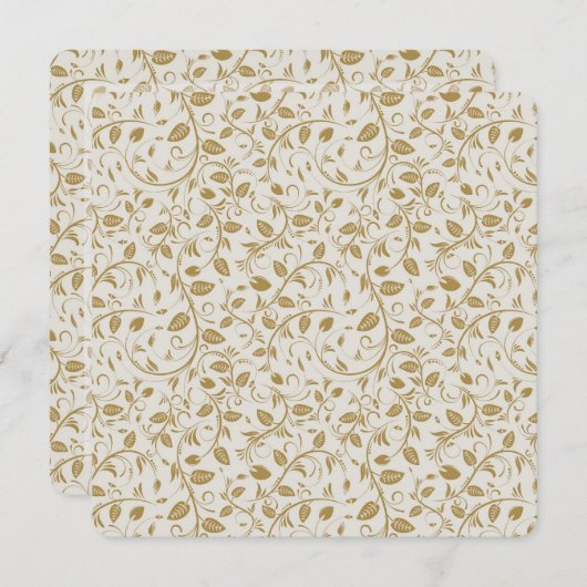 Invitation Vignes d'or (Devant / Derrière)