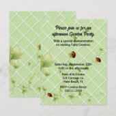 Invitation Vignes et coccinelles sur le thème du jardin (Devant / Derrière)