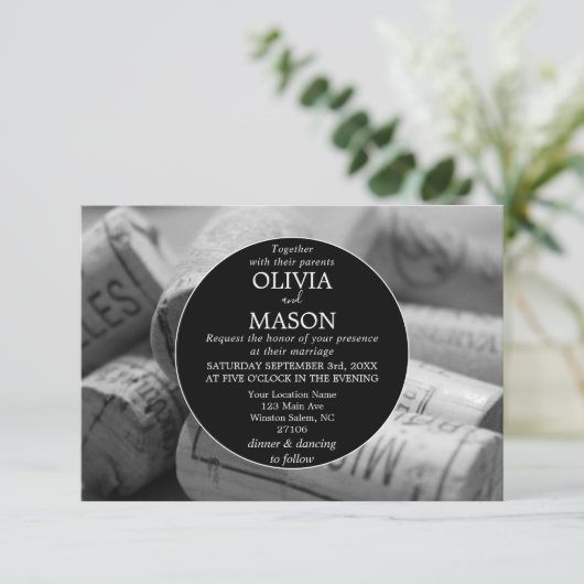 Invitation Vignoble à thème russe (Debout devant)