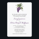 Invitation Vignoble aquarelle | MARIAGE<br><div class="desc">DE LA COLLECTION MARIAGE VINEYARD DE VIN COULEUR D'EAU : Aquarellerie d'une vigne de raisin simplement placé en haut pour votre Faire-part de mariage de vignoble. Si vous désirez un changement de couleur ou de design, envoyez un courriel à paula@labellarue.com AVANT de commander et je vais créer un nouveau design...</div>