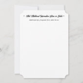 Invitation Vignoble de campagne aquarelle restaurant arche ma (Dos)