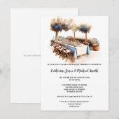 Invitation Vignoble de campagne Cuisine toscane mariage itali (Devant / Derrière)