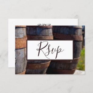 Invitation Vignoble de campagne et vin rustique Mariage en ba