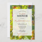 Invitation Vignoble de Fête des mariées Raisins à thème (Devant)