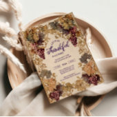 Invitation Vignoble d'or Thanksgiving Celebration