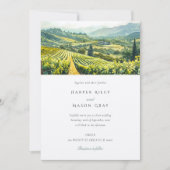 Invitation Vignoble enchanté Napa Valley Mariage (Devant)
