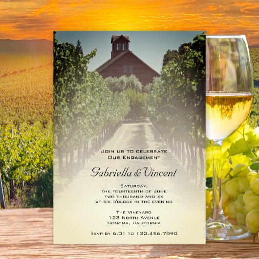 Invitation Vignoble et Red Barn