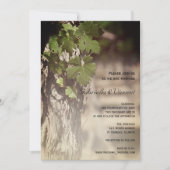 Invitation Vignoble Feuille Vignoble Mariage (Devant)