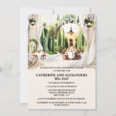 Invitation Vignoble fine cuisine topienne lumières à cordes c (Devant)