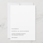 Invitation Vignoble Méditerranéen Arche Save the Date (Dos)