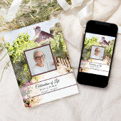 Invitation Vignoble rustique Aquarelle Célébration de la vie