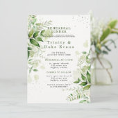 Invitation Vignoble rustique de verdure Dîner de répétition b (Debout devant)