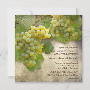 Invitation Vignoble rustique Mariage Pays Vignoble Style Vint